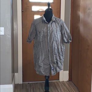 Military button down short sleeved shirt